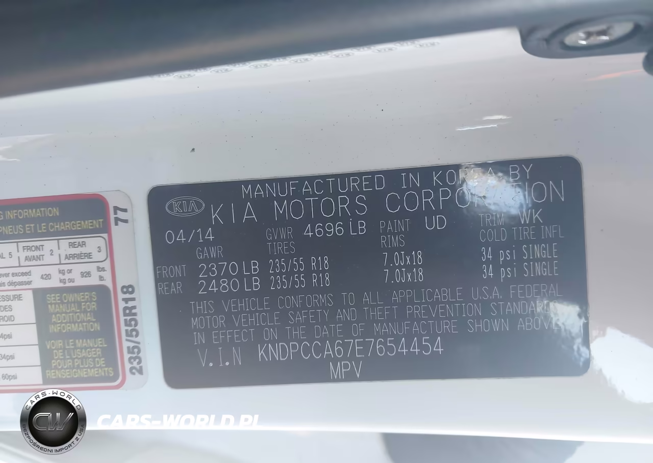 2014 Kia Sportage Sx VIN:KNDPCCA67E7654454 - 9