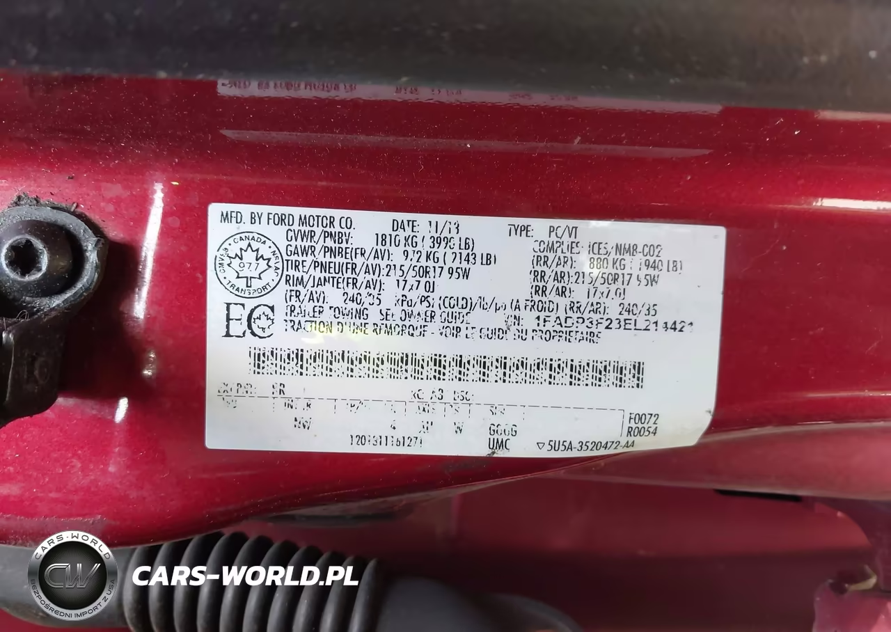 2014 Ford Focus Se VIN:1FADP3F23EL214421 - 9