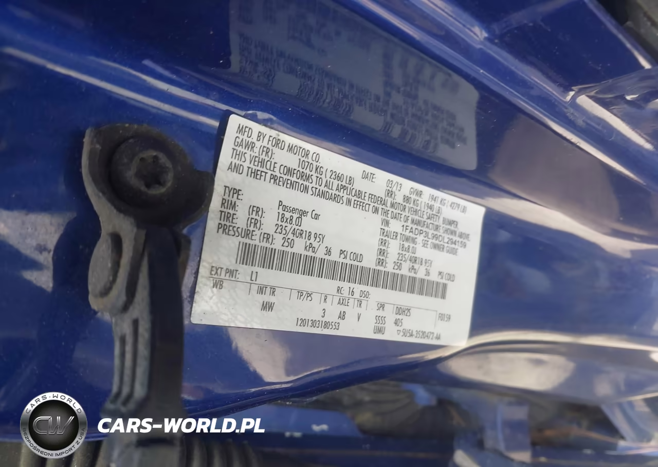 2013 Ford Focus St VIN:1FADP3L99DL294159 - 9