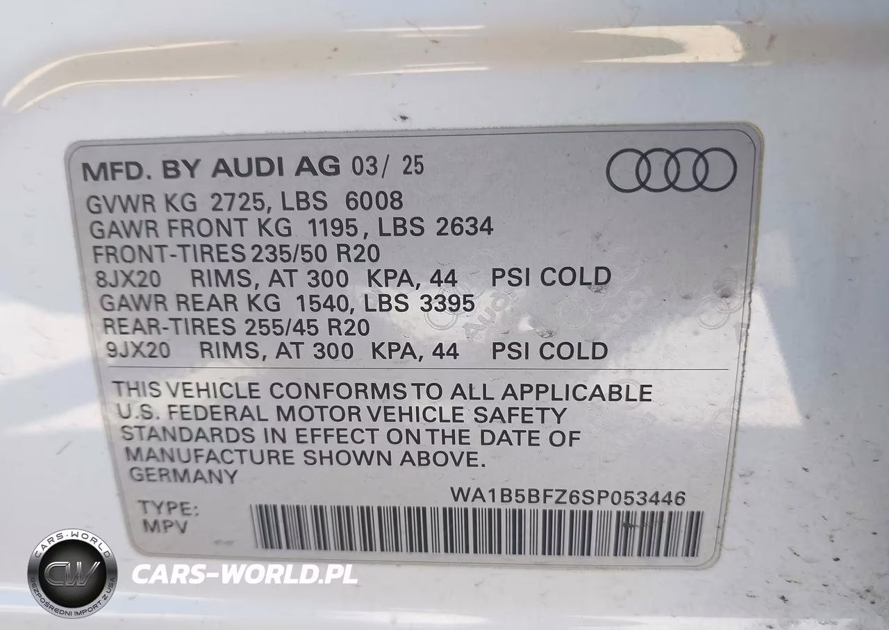 2025 Audi Q4 E-Tron Premium 45 Quattro VIN:WA1B5BFZ6SP053446 - 9