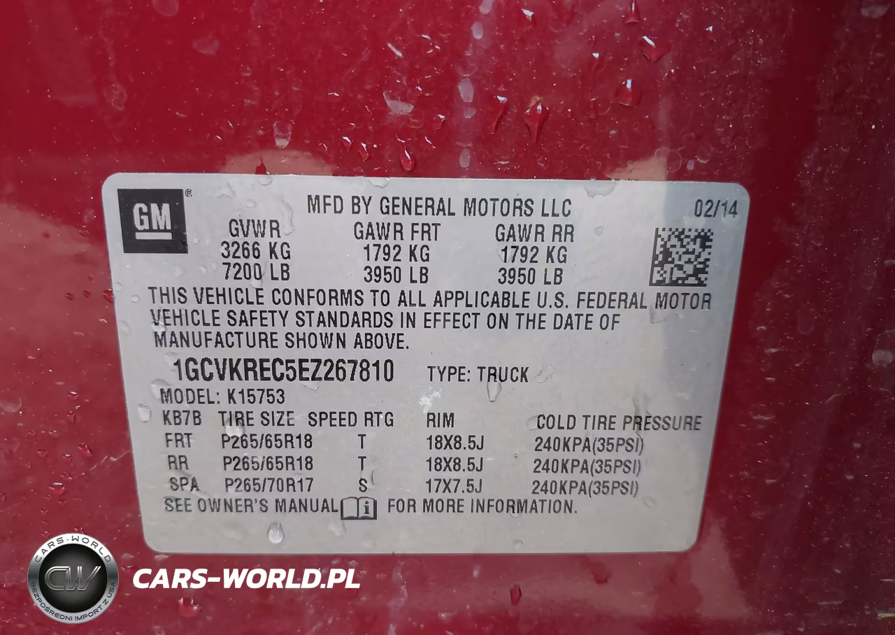 2014 Chevrolet Silverado 1500 2Lt VIN:1GCVKREC5EZ267810 - 9