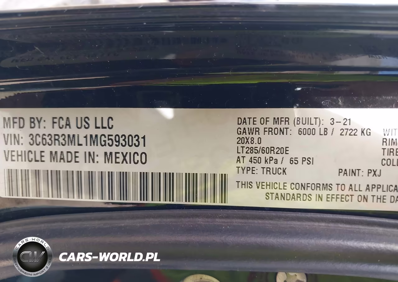 2021 Ram 3500 Laramie 4X4 6'4 Box VIN:3C63R3ML1MG593031 - 9