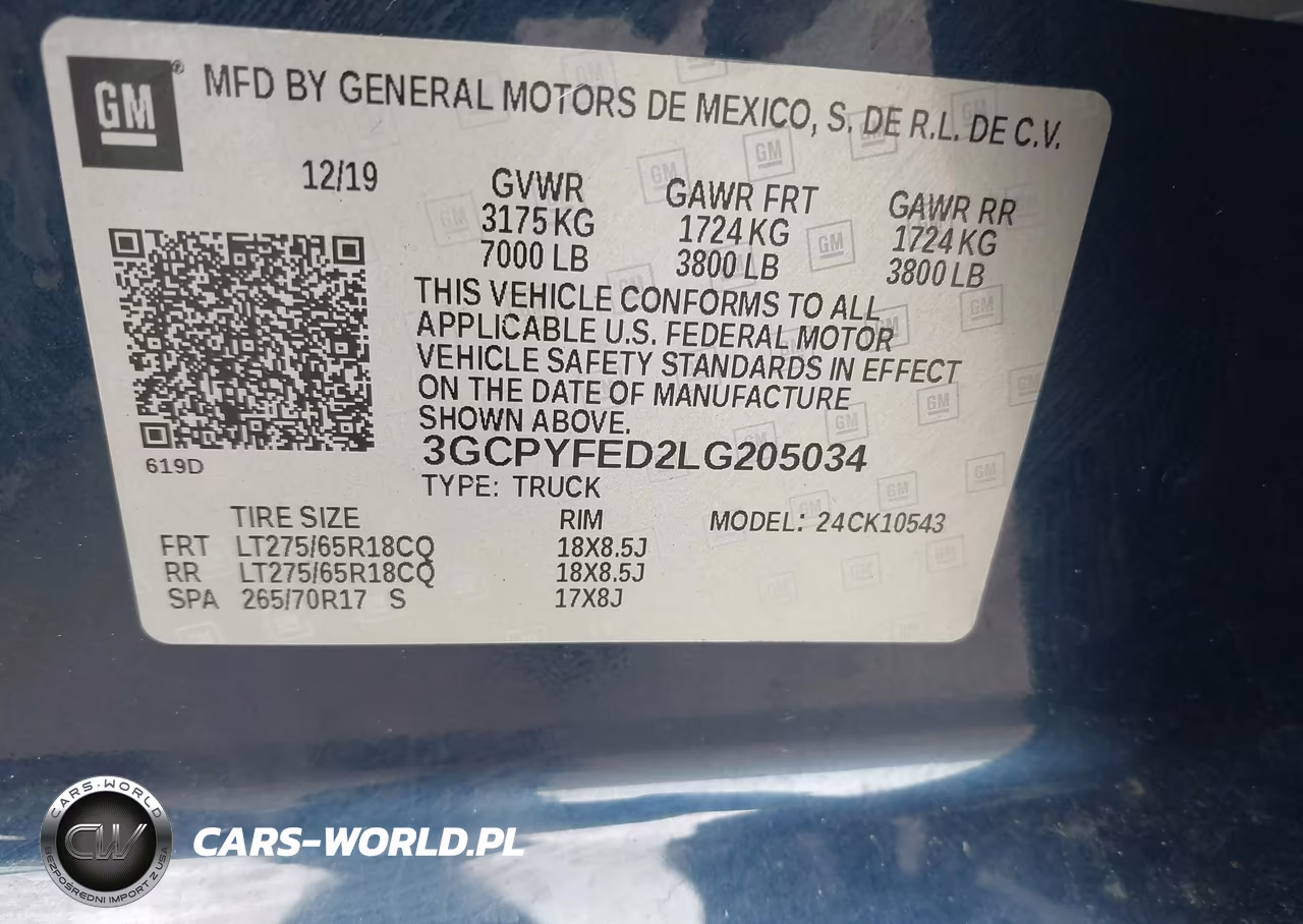 2020 Chevrolet Silverado 1500 VIN:3GCPYFED2LG205034 - 9