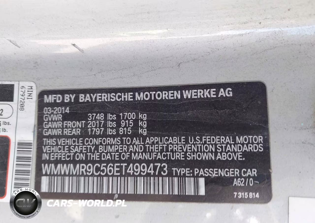 2014 Mini Convertible John Cooper Works VIN:WMWMR9C56ET499473 - 9
