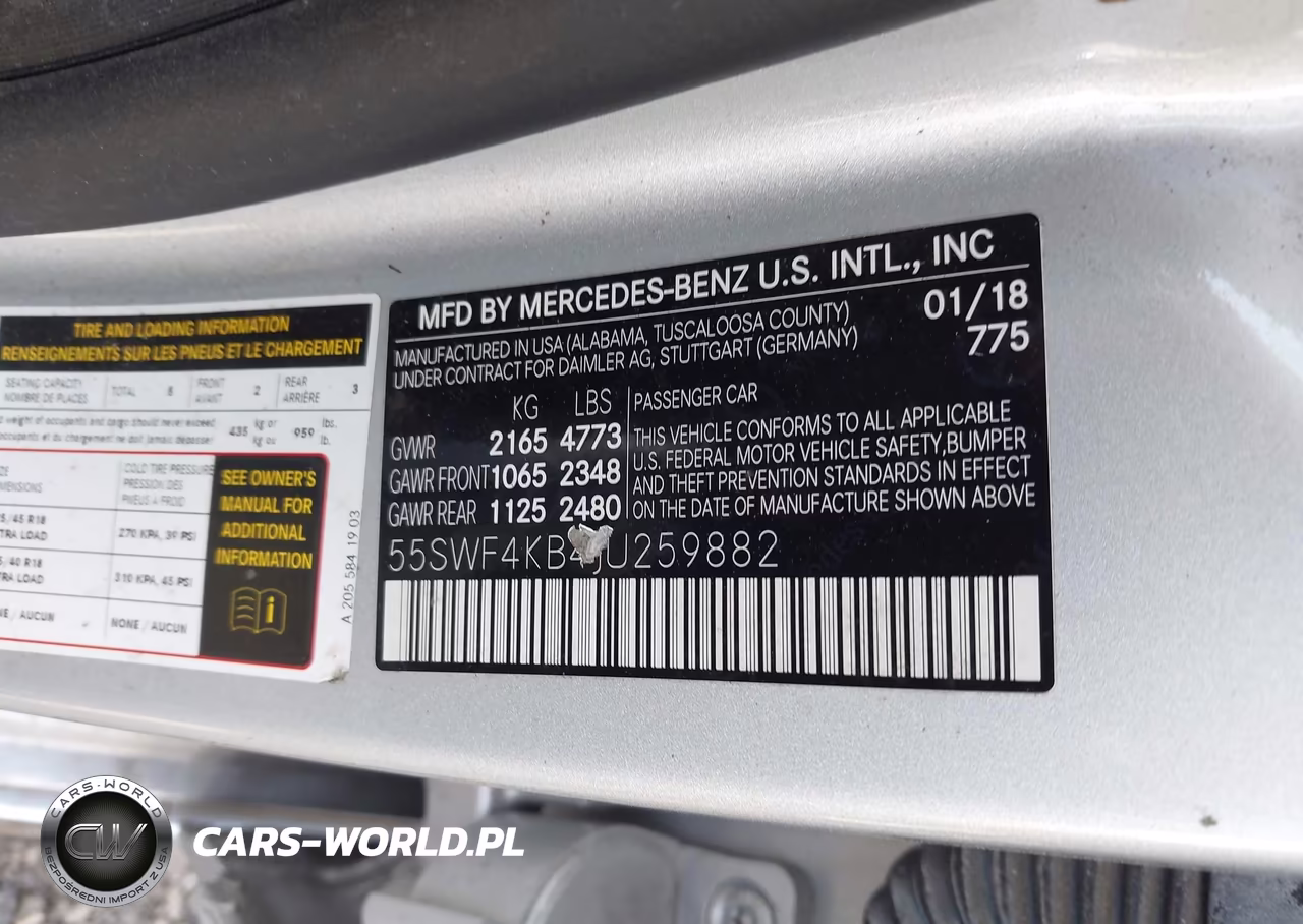 2018 Mercedes-Benz C 300 4Matic VIN:55SWF4KB4JU259882 - 9