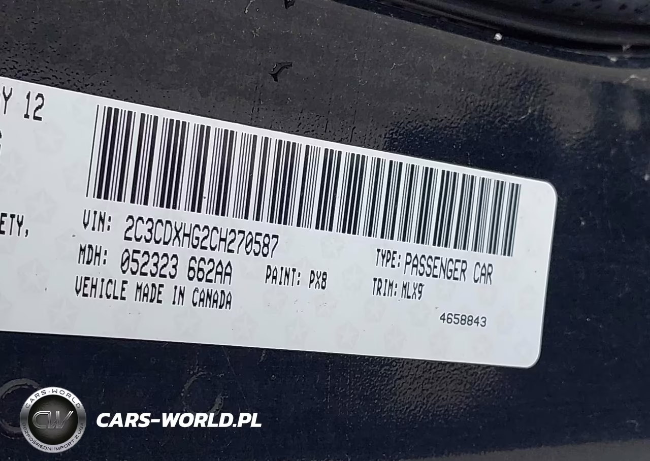 2012 Dodge Charger Sxt VIN:2C3CDXHG2CH270587 - 9