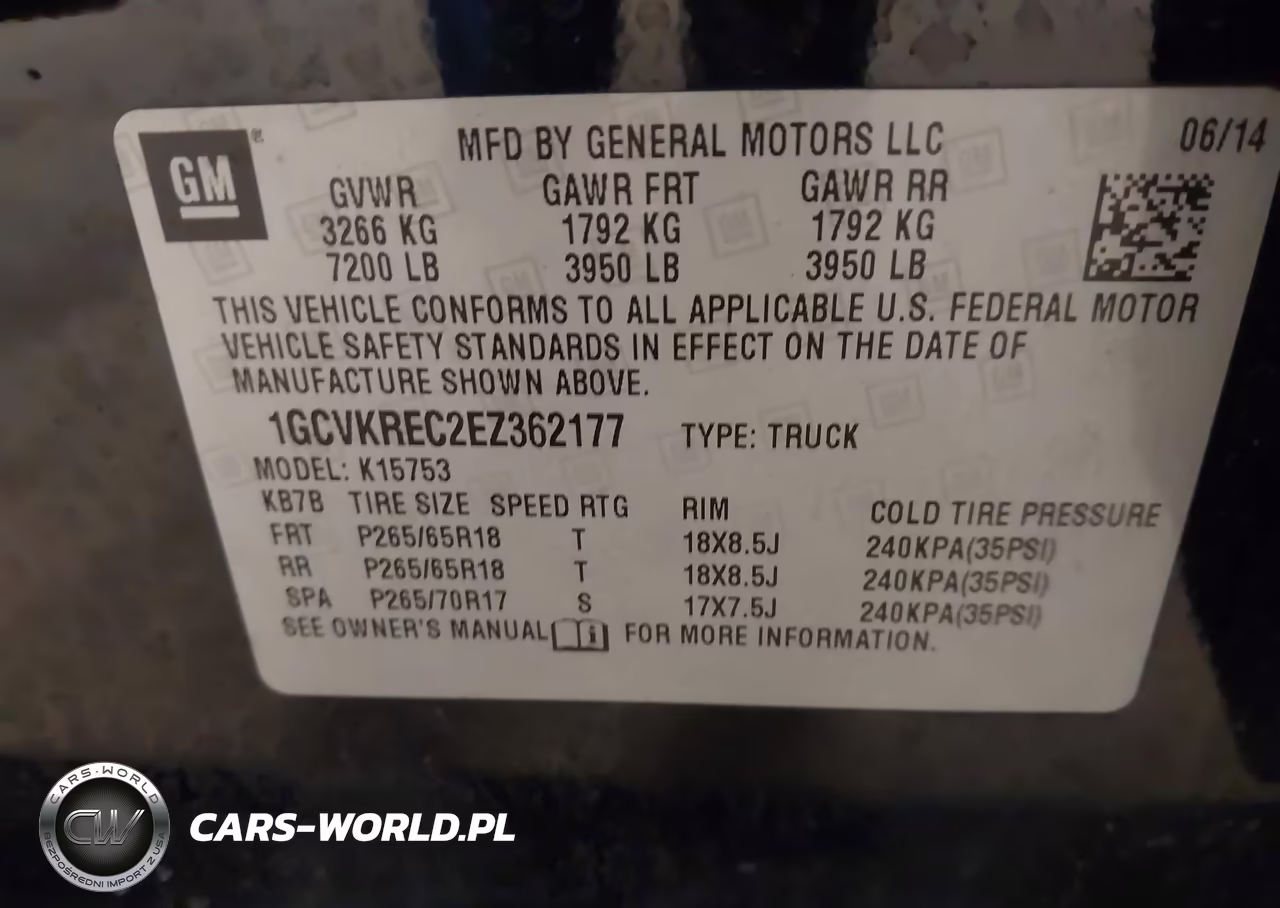 2014 Chevrolet Silverado 1500 1Lt VIN:1GCVKREC2EZ362177 - 9