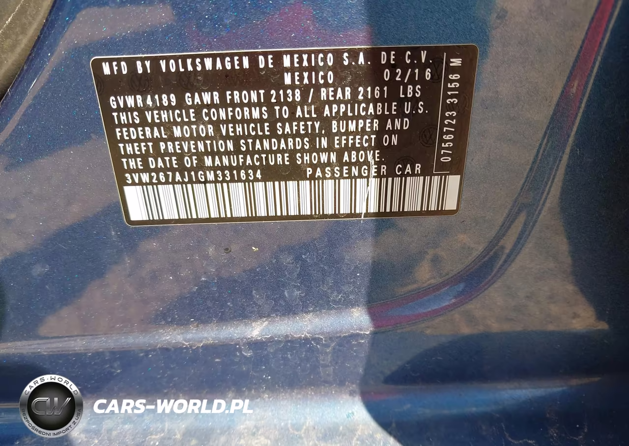 2016 Volkswagen Jetta 1.4T S VIN:3VW267AJ1GM331634 - 9