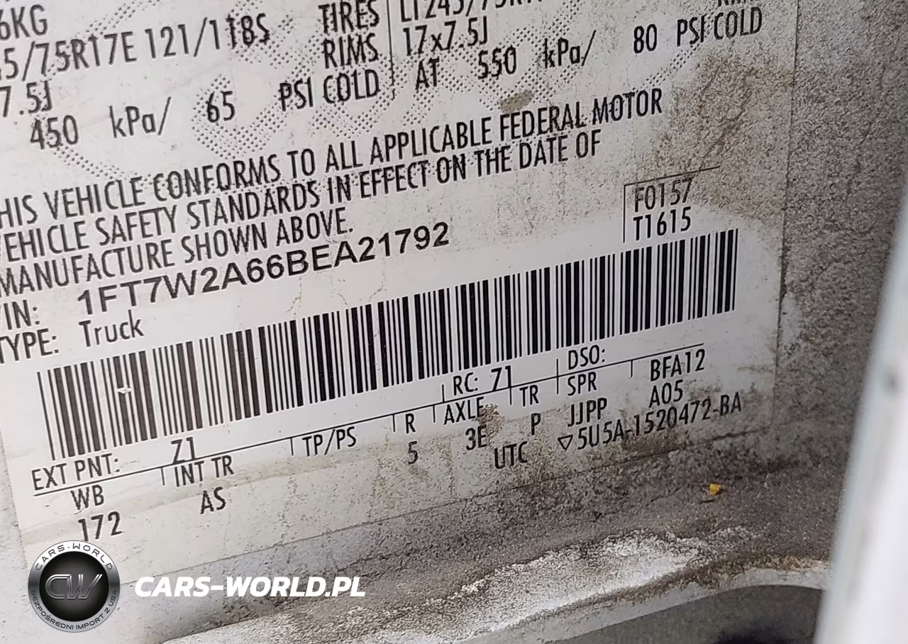 2011 Ford F-250 Xl VIN:1FT7W2A66BEA21792 - 9