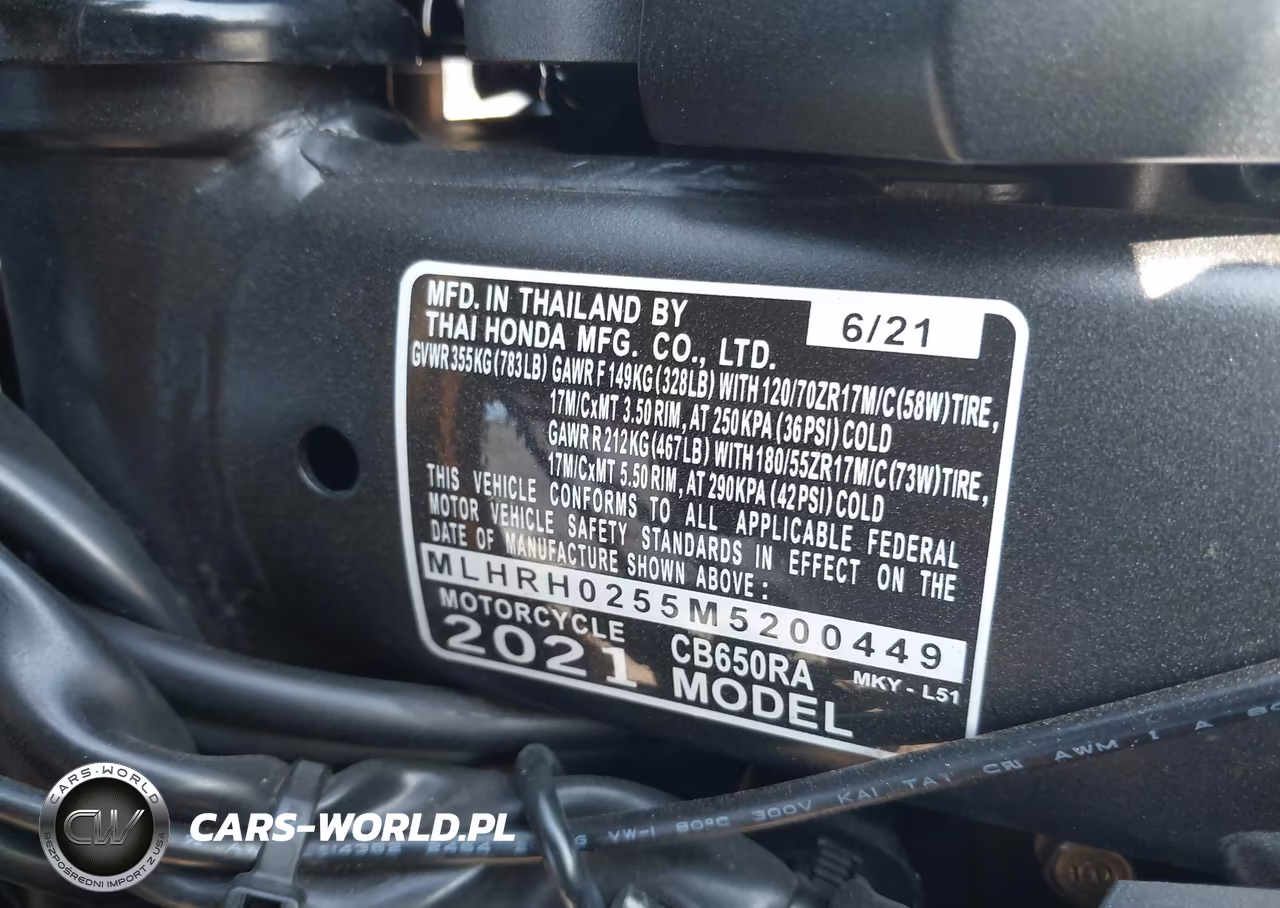 2021 Honda Cb650 Ra VIN:MLHRH0255M5200449 - 10
