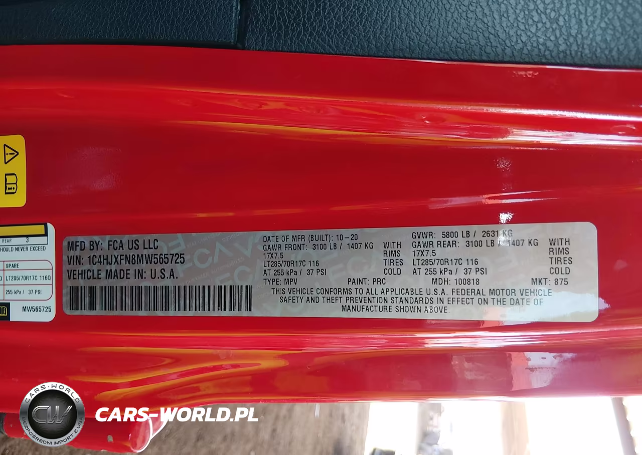 2021 Jeep Wrangler Unlimited Rubicon 4X4 VIN:1C4HJXFN8MW565725 - 9