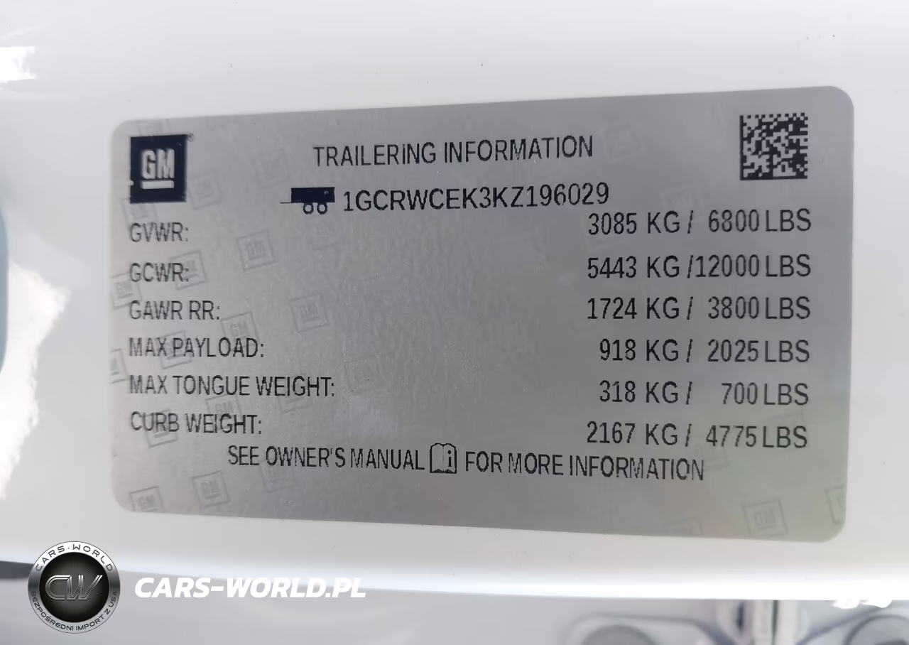 2019 Chevrolet Silverado 1500 Lt VIN:1GCRWCEK3KZ196029 - 9