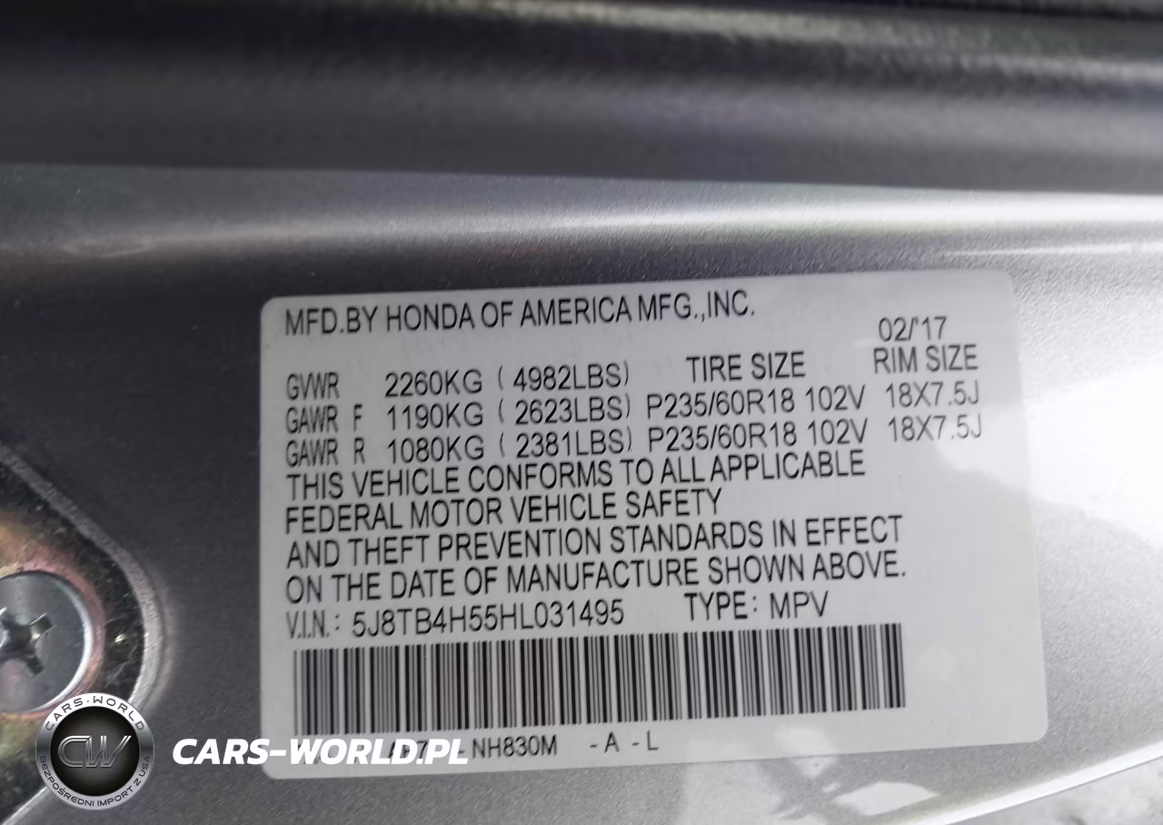 2017 Acura Rdx Technology Acurawatch Plus Packages-W-Technology Package VIN:5J8TB4H55HL031495 - 9