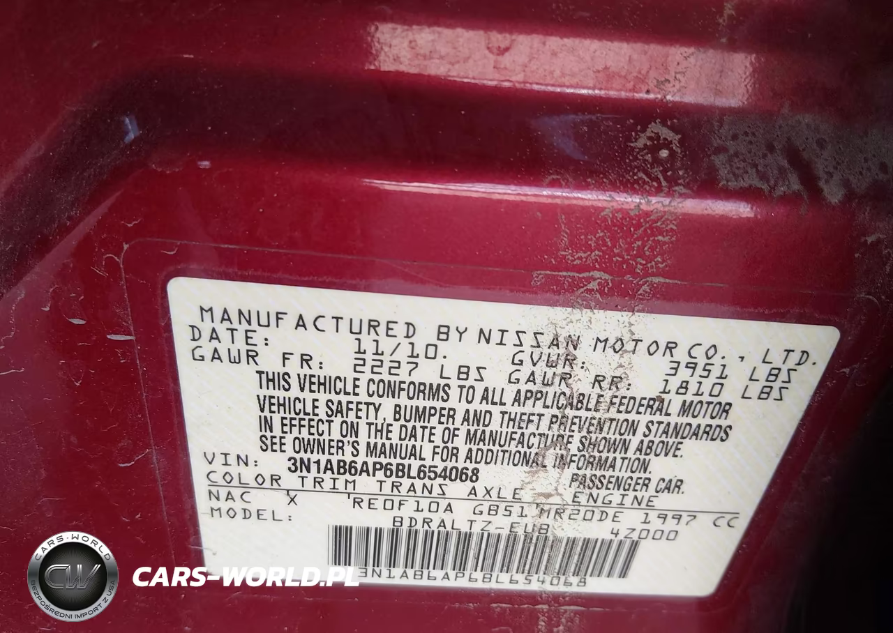 2011 Nissan Sentra 2.0S VIN:3N1AB6AP6BL654068 - 9