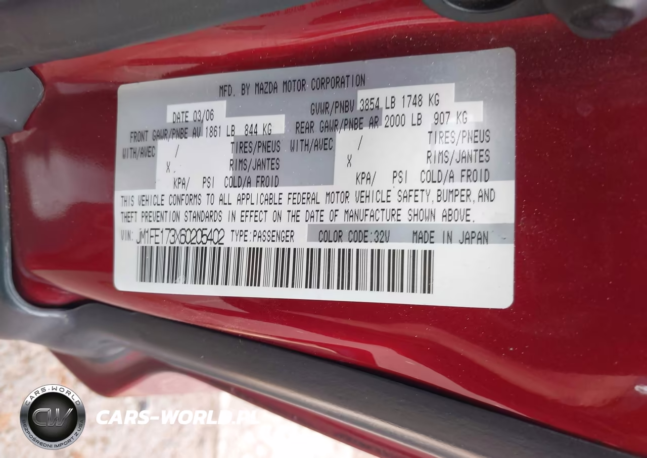 2006 Mazda Rx-8 6-Speed Sport Automatic VIN:JM1FE173X60205402 - 9