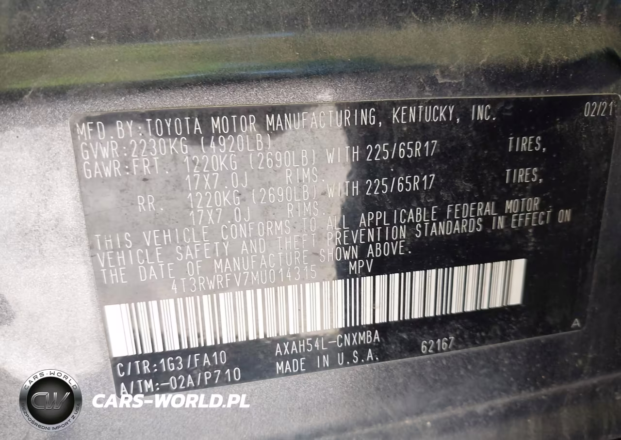 2021 Toyota Rav4 Hybrid Xle VIN:4T3RWRFV7MU014315 - 9