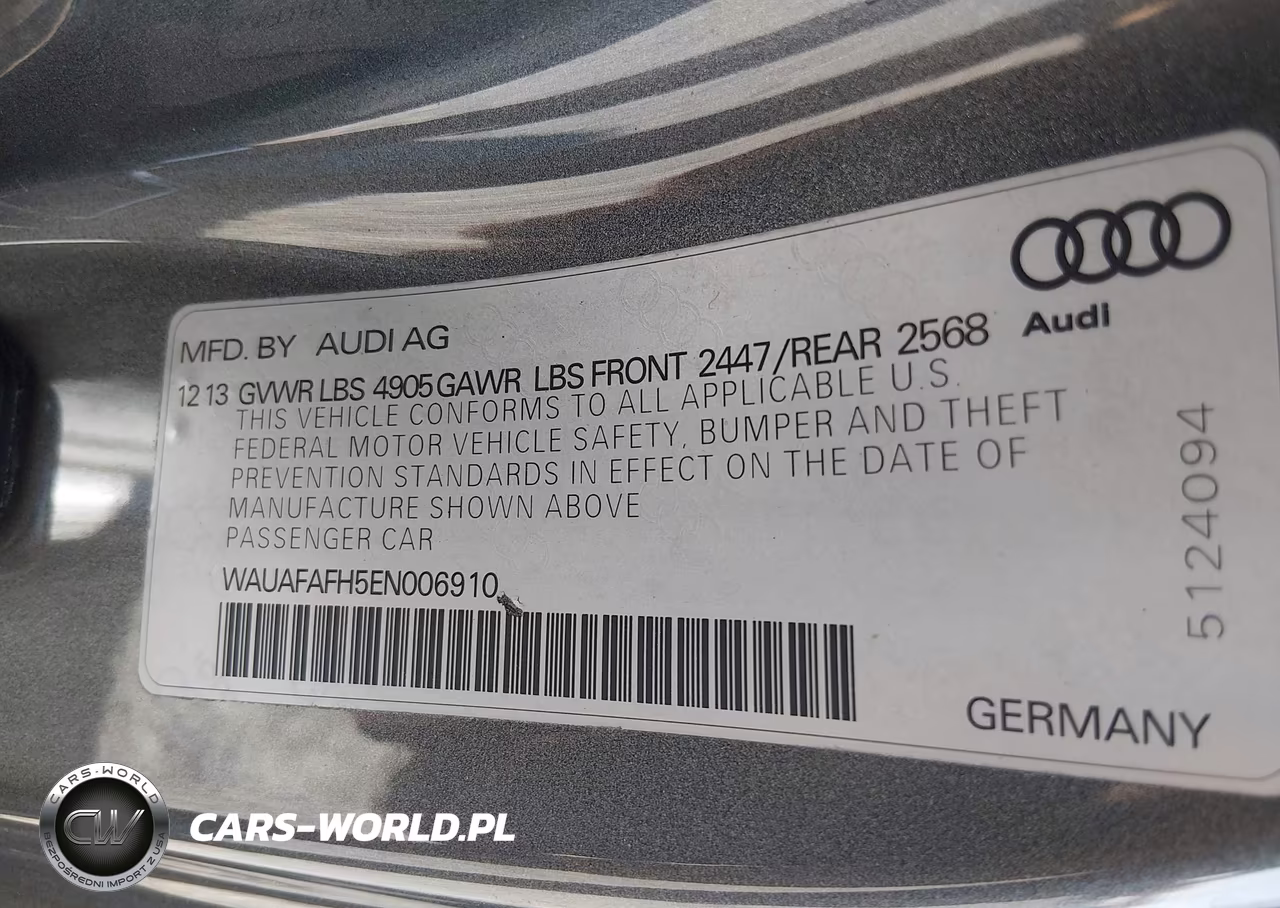 2014 Audi A5 2.0T Premium VIN:WAUAFAFH5EN006910 - 9