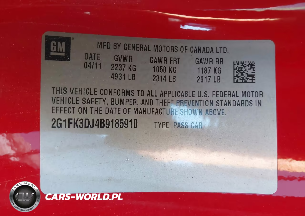 2011 Chevrolet Camaro 2Ss VIN:2G1FK3DJ4B9185910 - 9