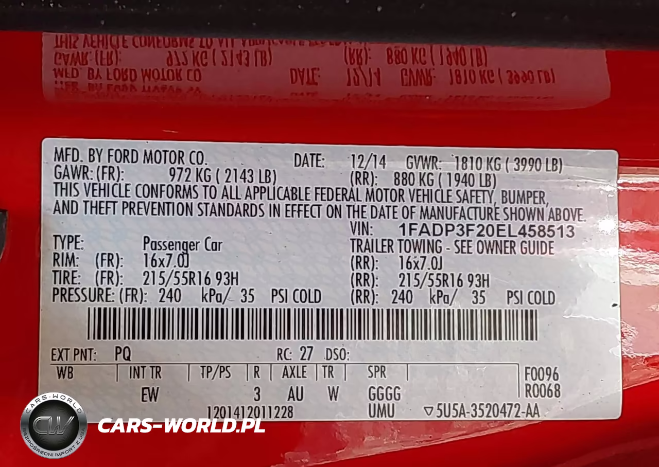 2014 Ford Focus Se VIN:1FADP3F20EL458513 - 9
