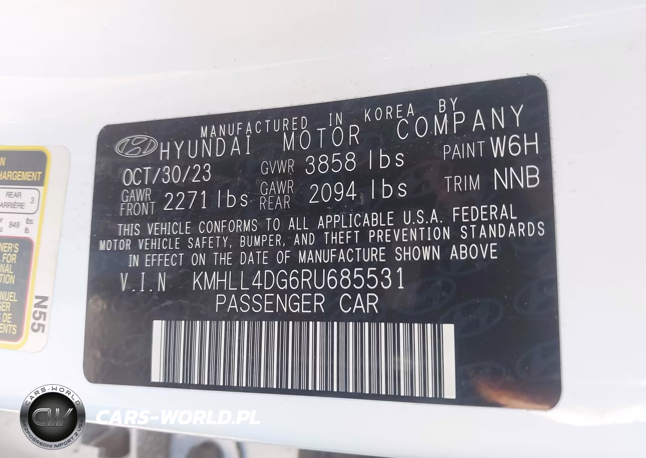 2024 Hyundai Elantra Se VIN:KMHLL4DG6RU685531 - 9