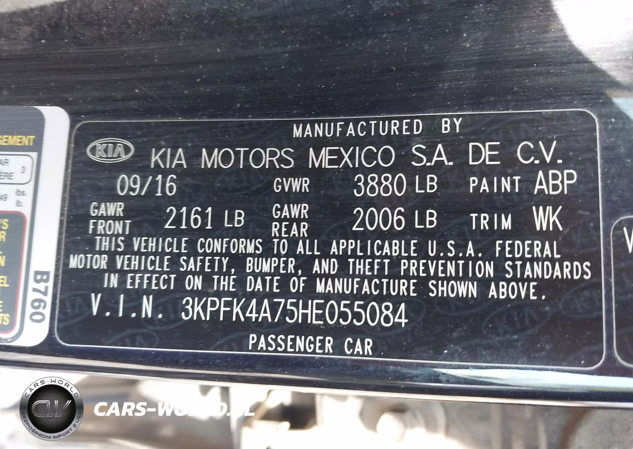 2017 Kia Forte Lx VIN:3KPFK4A75HE055084 - 9