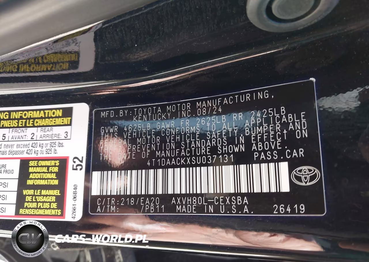 2025 Toyota Camry Se VIN:4T1DAACKXSU037131 - 9