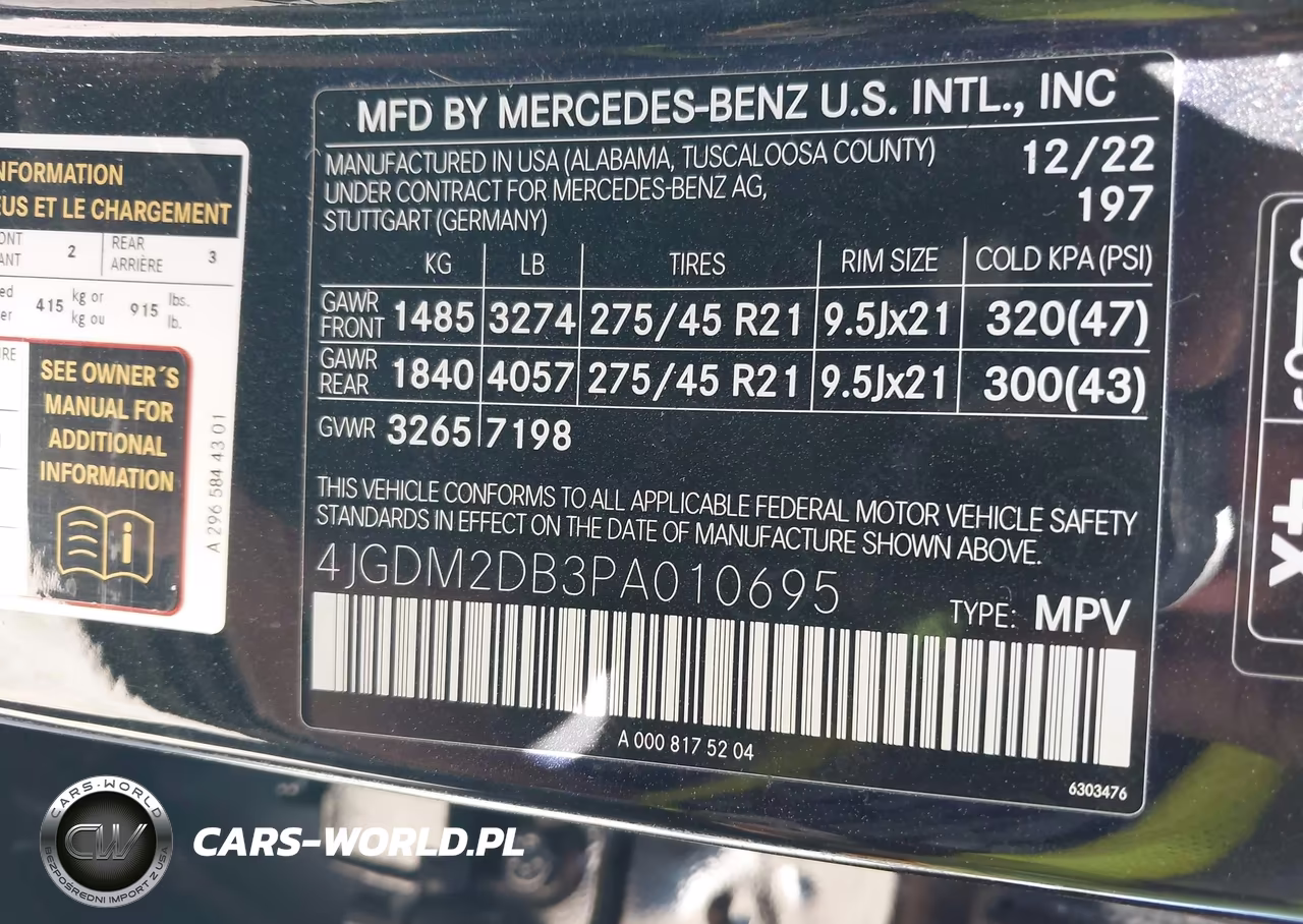 2023 Mercedes-Benz Eqs 450+ Suv VIN:4JGDM2DB3PA010695 - 9