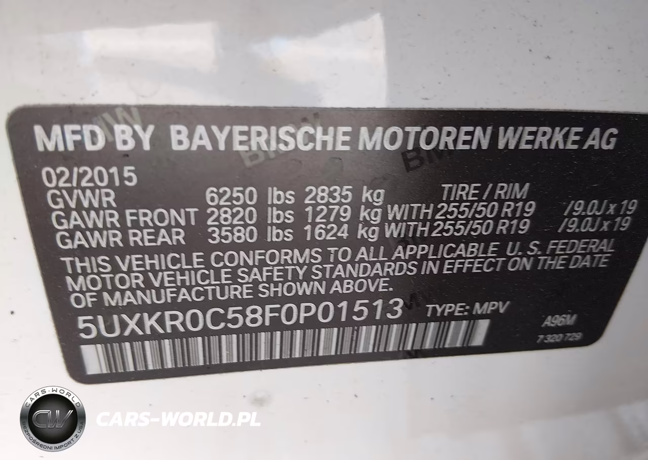 2015 BMW X5 xDrive35I VIN:5UXKR0C58F0P01513 - 9