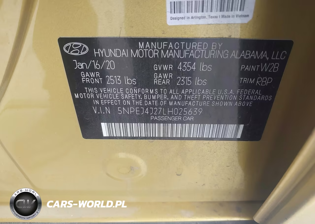2020 Hyundai Sonata Sel Plus VIN:5NPEJ4J27LH025639 - 9