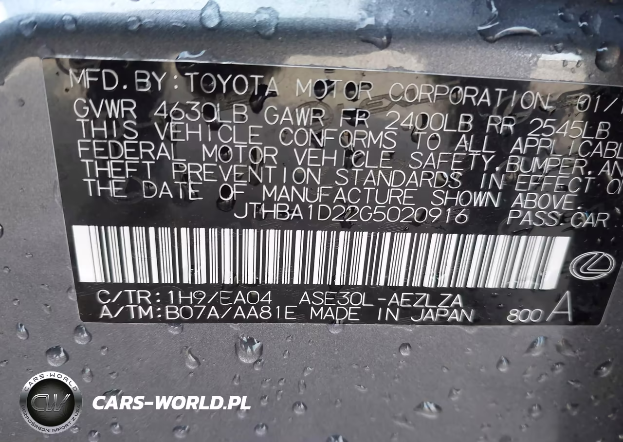 2016 Lexus Is 200T VIN:JTHBA1D22G5020916 - 9
