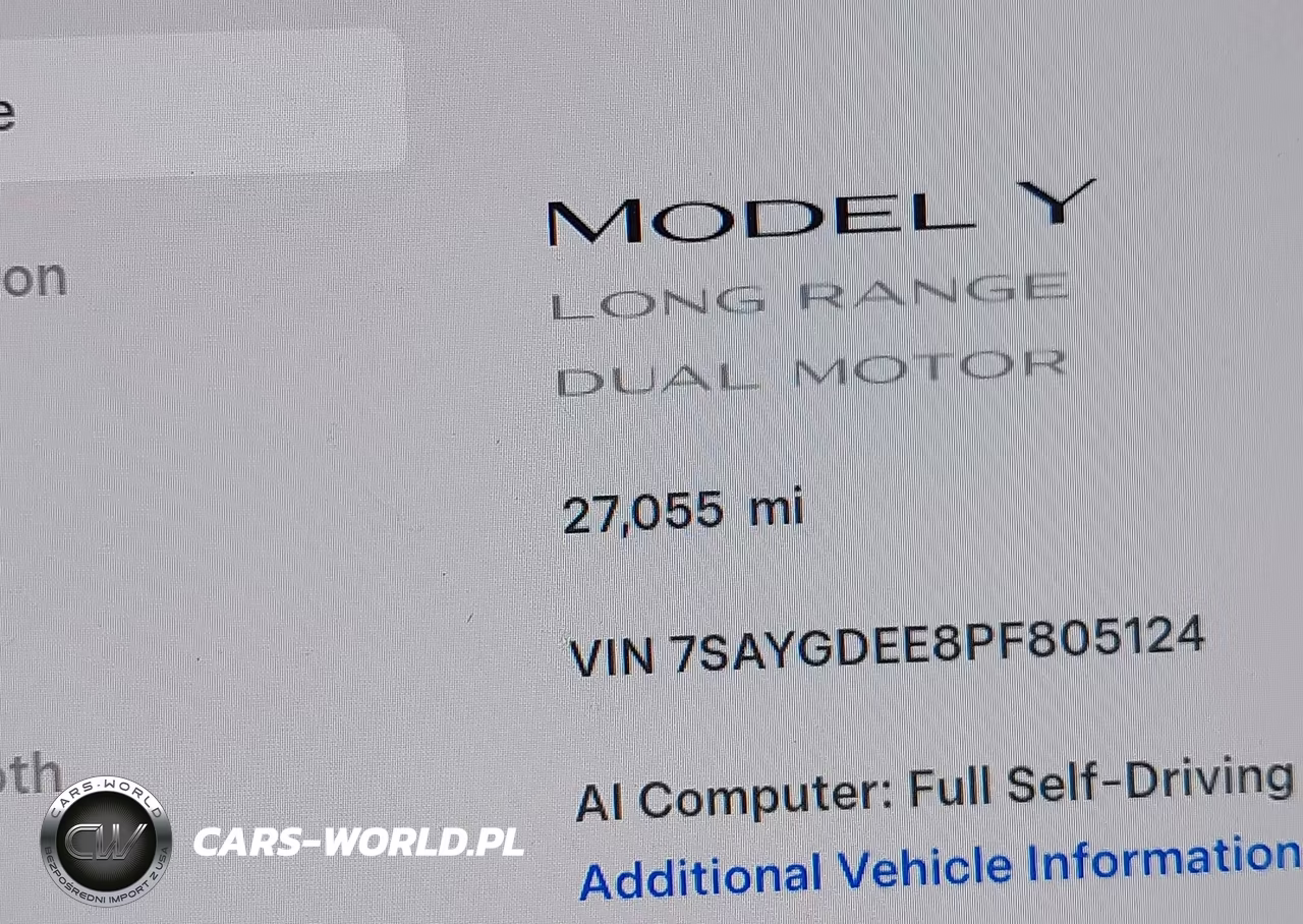 2023 Tesla Model Y Awd-Long Range Dual Motor All-Wheel Drive VIN:7SAYGDEE8PF805124 - 15