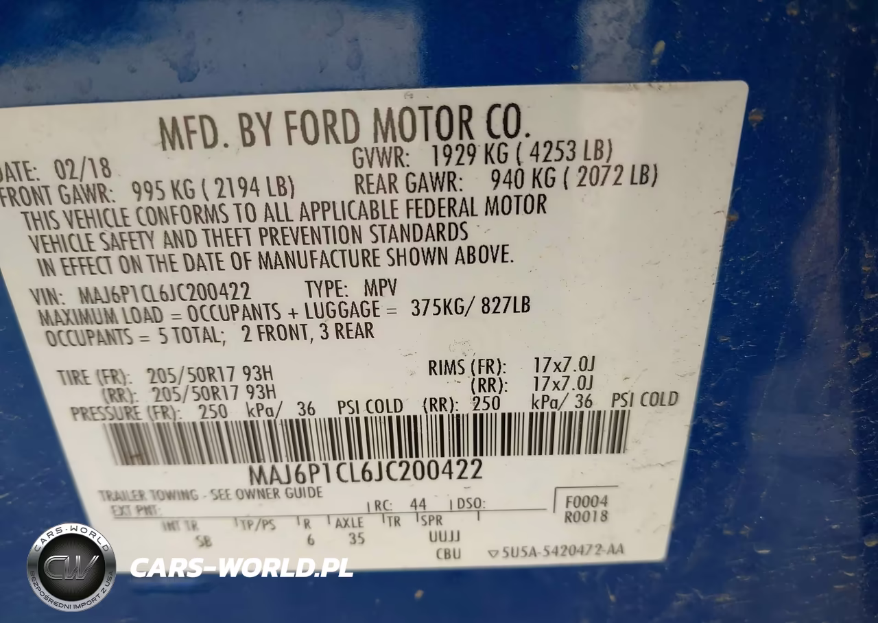 2018 Ford Ecosport Ses VIN:MAJ6P1CL6JC200422 - 9