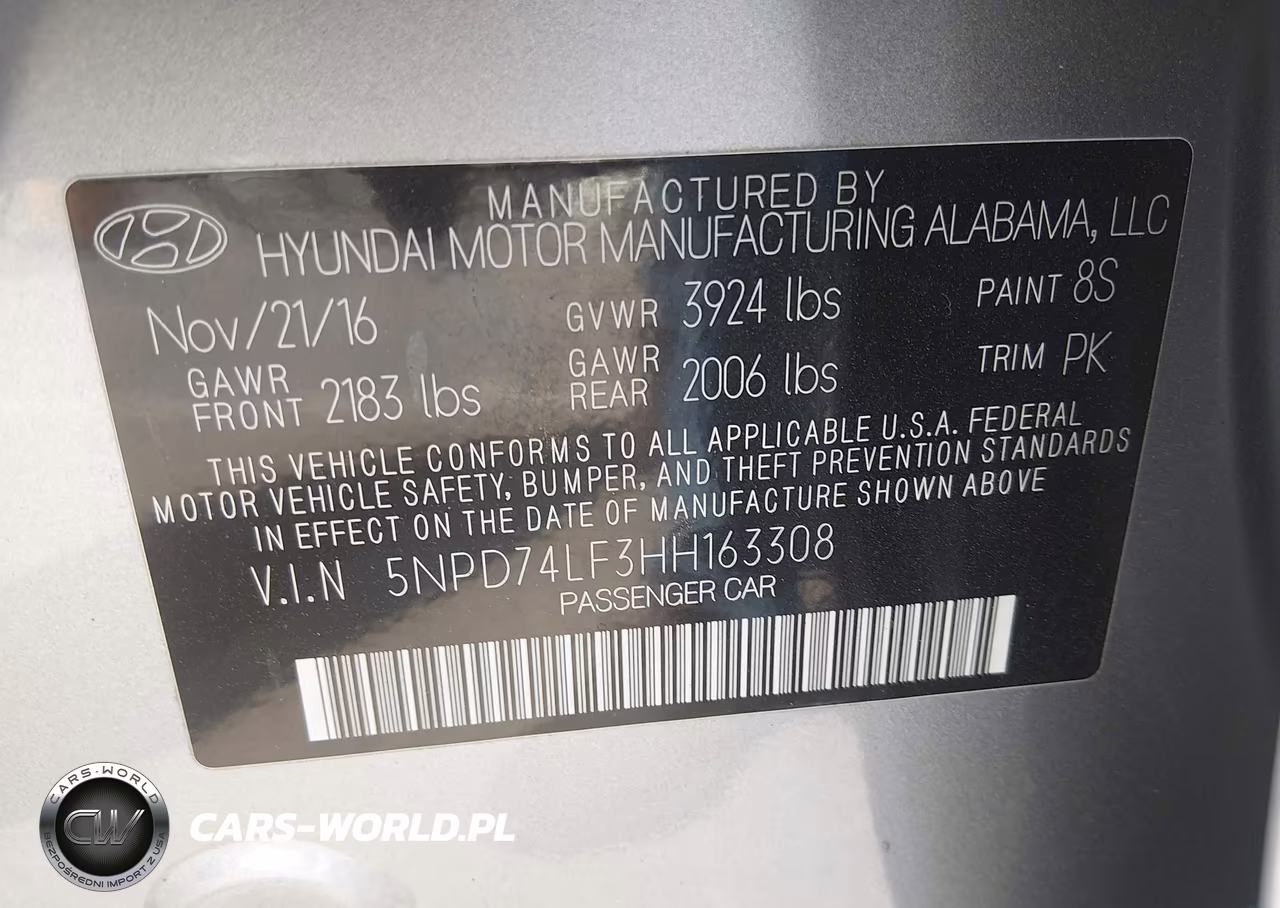 2017 Hyundai Elantra Se VIN:5NPD74LF3HH163308 - 9