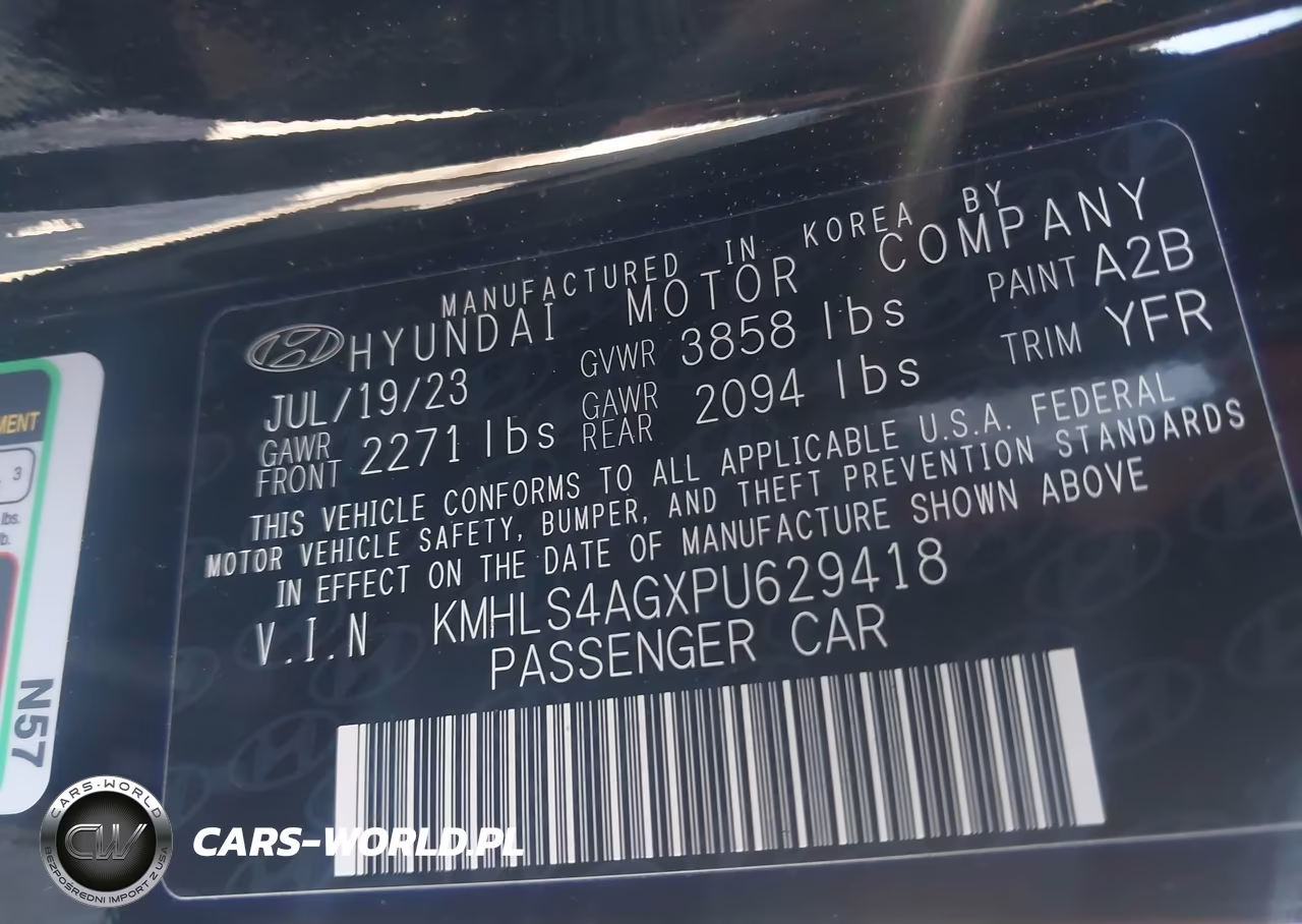 2023 Hyundai Elantra Sel VIN:KMHLS4AGXPU629418 - 9