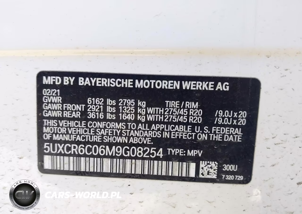 2021 BMW X5 xDrive40I VIN:5UXCR6C06M9G08254 - 9