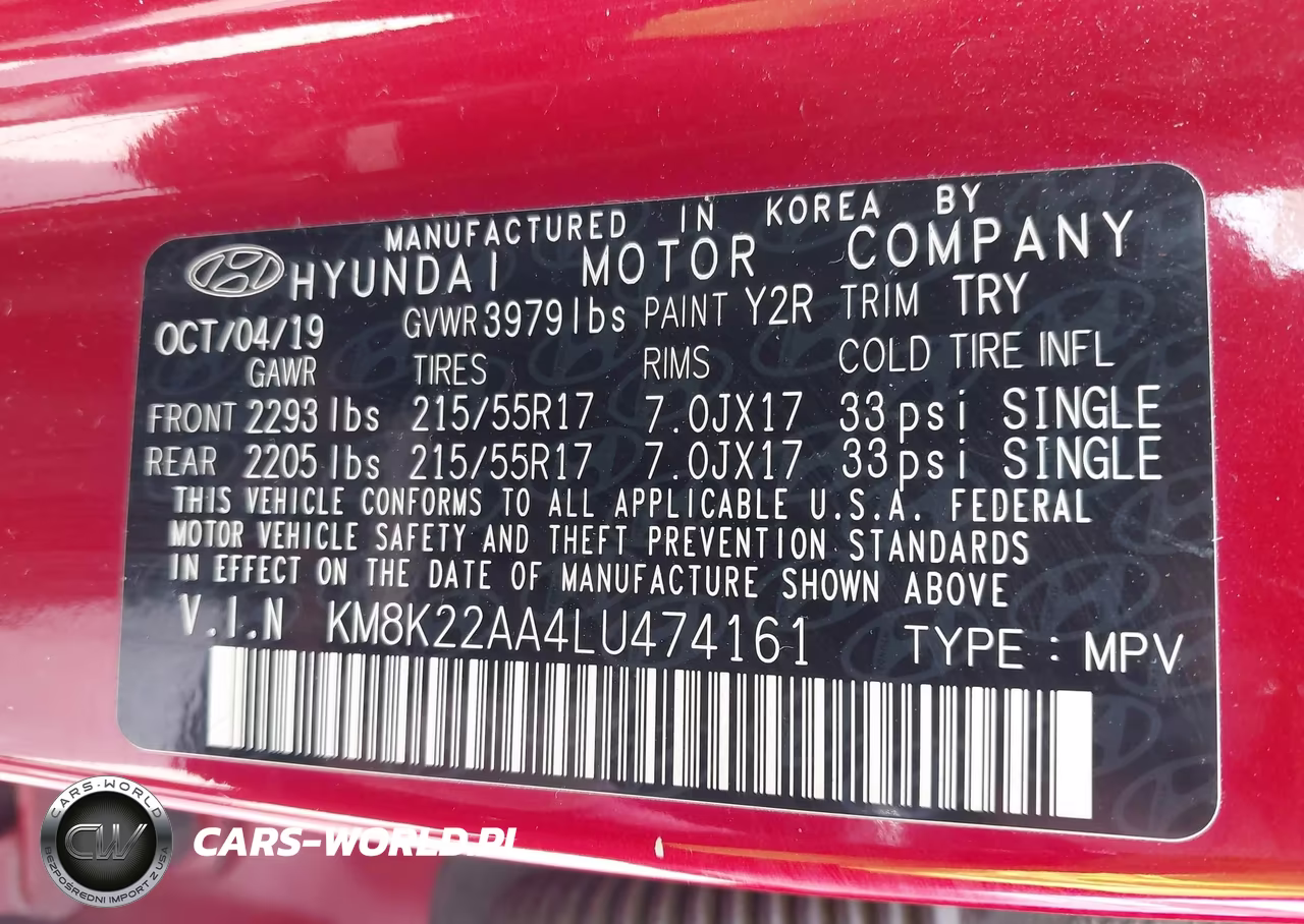 2020 Hyundai Kona Sel VIN:KM8K22AA4LU474161 - 9
