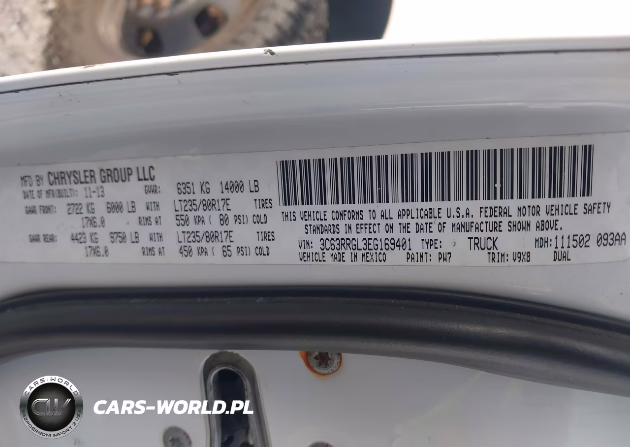 2014 Ram 3500 Tradesman VIN:3C63RRGL3EG169401 - 9