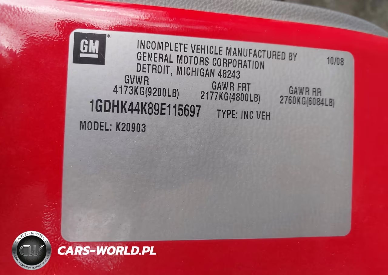 2009 GMC Sierra 2500Hd Work Truck VIN:1GDHK44K89E115697 - 9