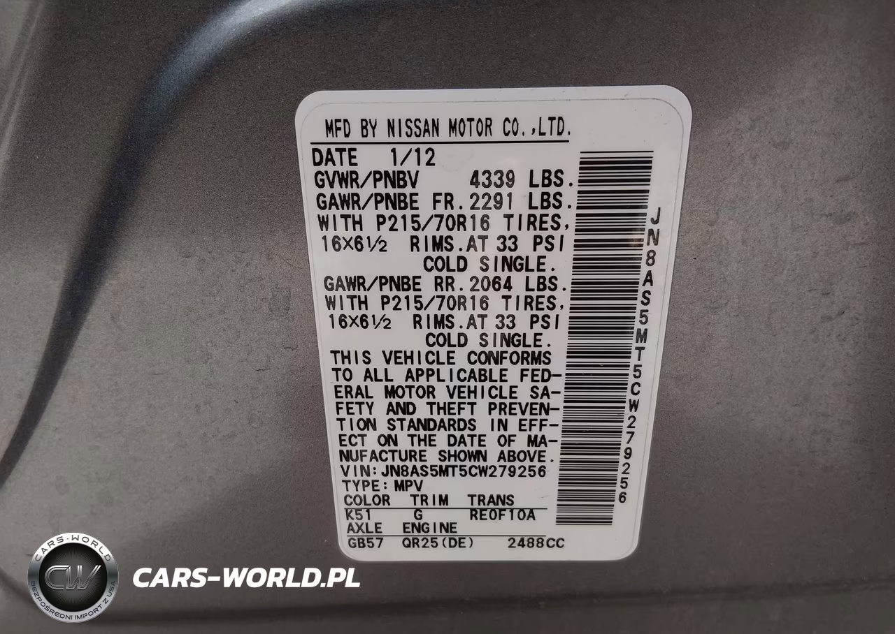 2012 Nissan Rogue S VIN:JN8AS5MT5CW279256 - 9