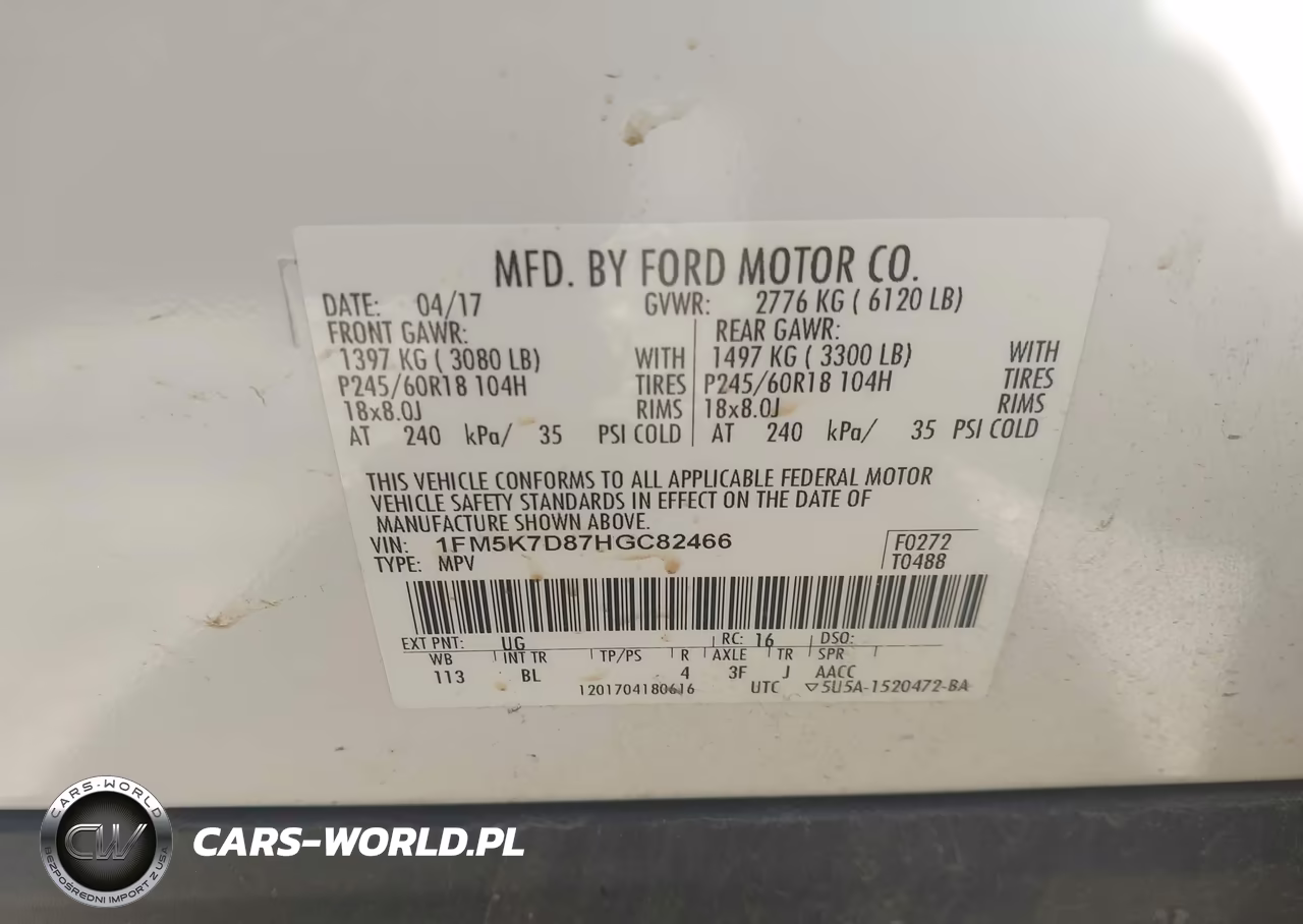 2017 Ford Explorer Xlt VIN:1FM5K7D87HGC82466 - 9