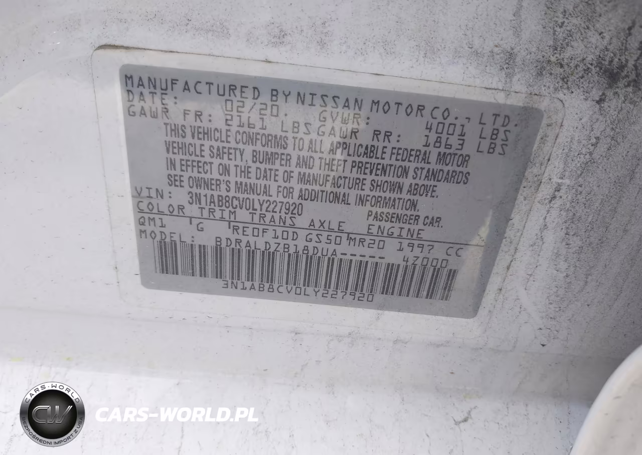 2020 Nissan Sentra Sv Xtronic Cvt VIN:3N1AB8CV0LY227920 - 9