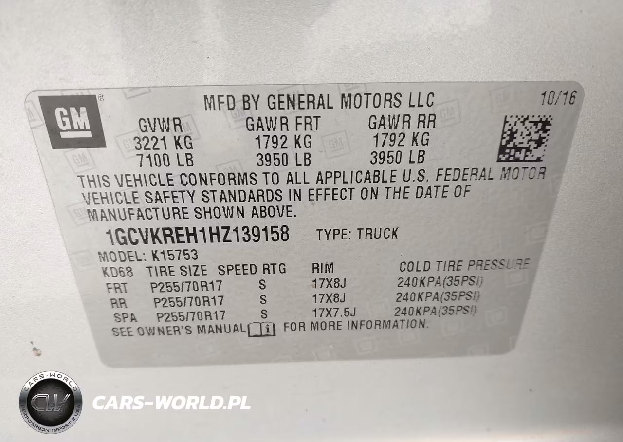 2017 Chevrolet Silverado 1500 1Lt VIN:1GCVKREH1HZ139158 - 9