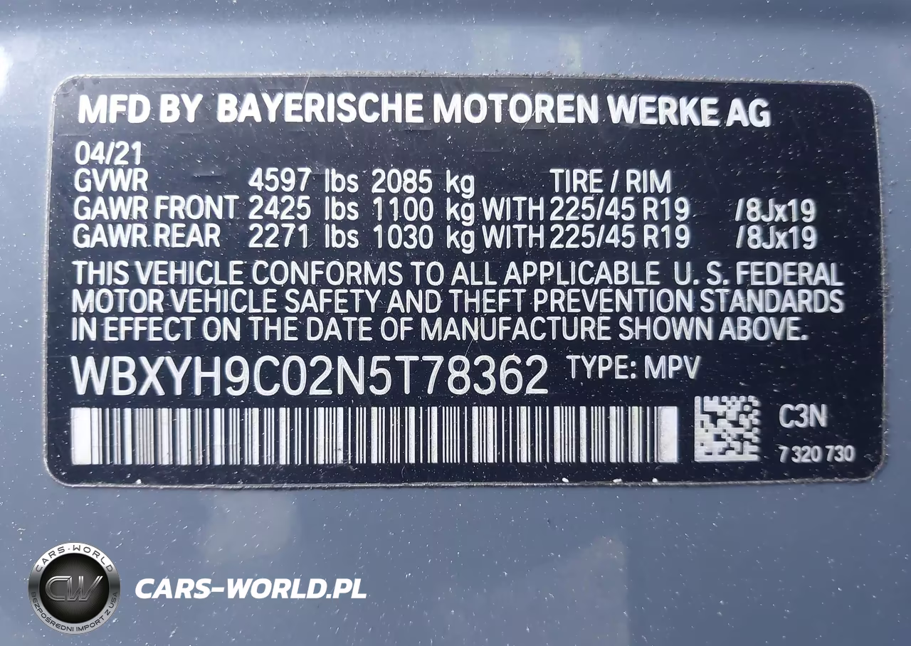 2022 BMW X2 Sdrive28I VIN:WBXYH9C02N5T78362 - 9