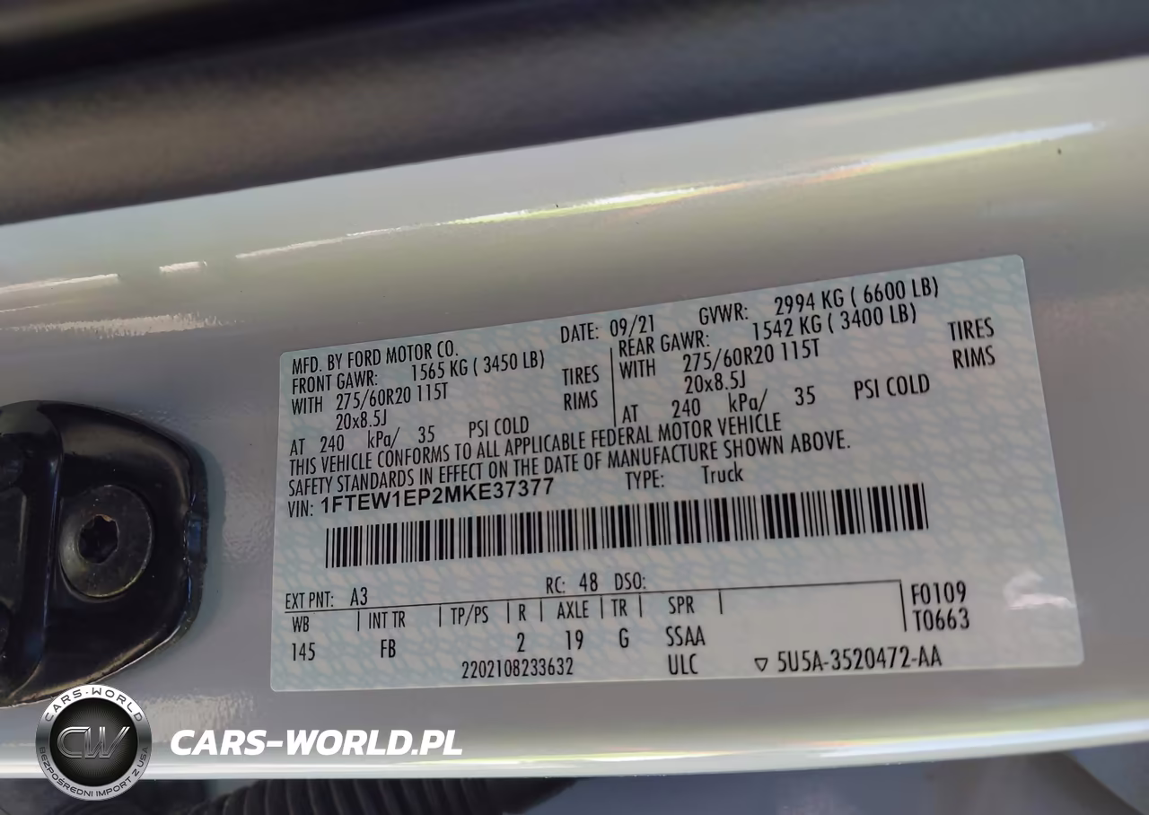 2021 Ford F-150 Xlt VIN:1FTEW1EP2MKE37377 - 9