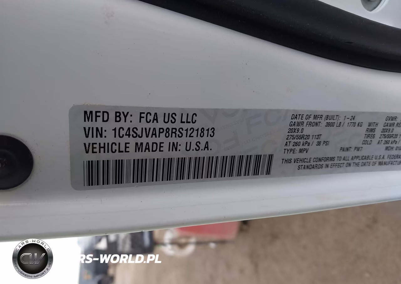 2024 Jeep Wagoneer Series I 4X4 VIN:1C4SJVAP8RS121813 - 9