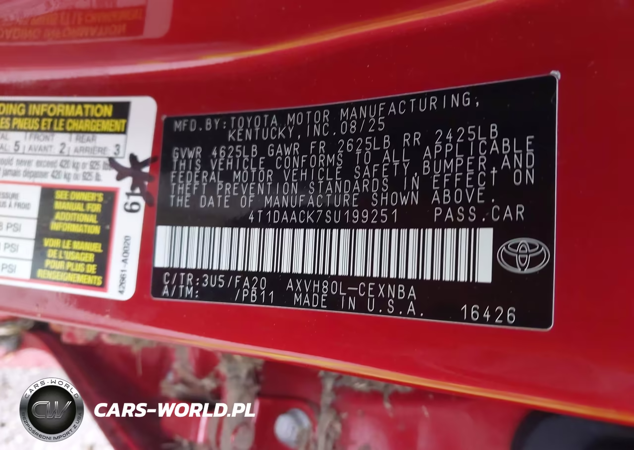2025 Toyota Camry Le VIN:4T1DAACK7SU199251 - 9