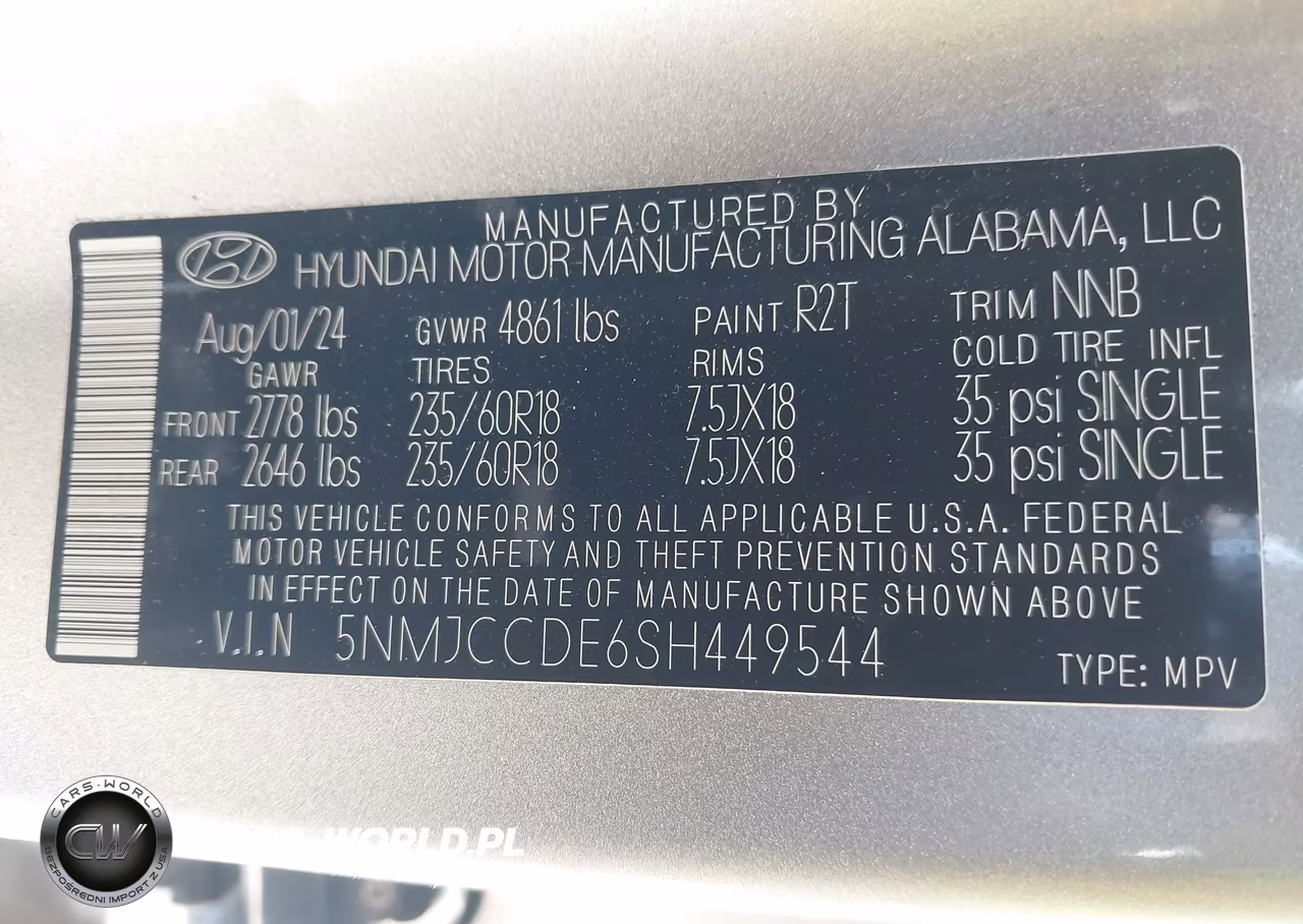 2025 Hyundai Tucson Sel Convenience VIN:5NMJCCDE6SH449544 - 9