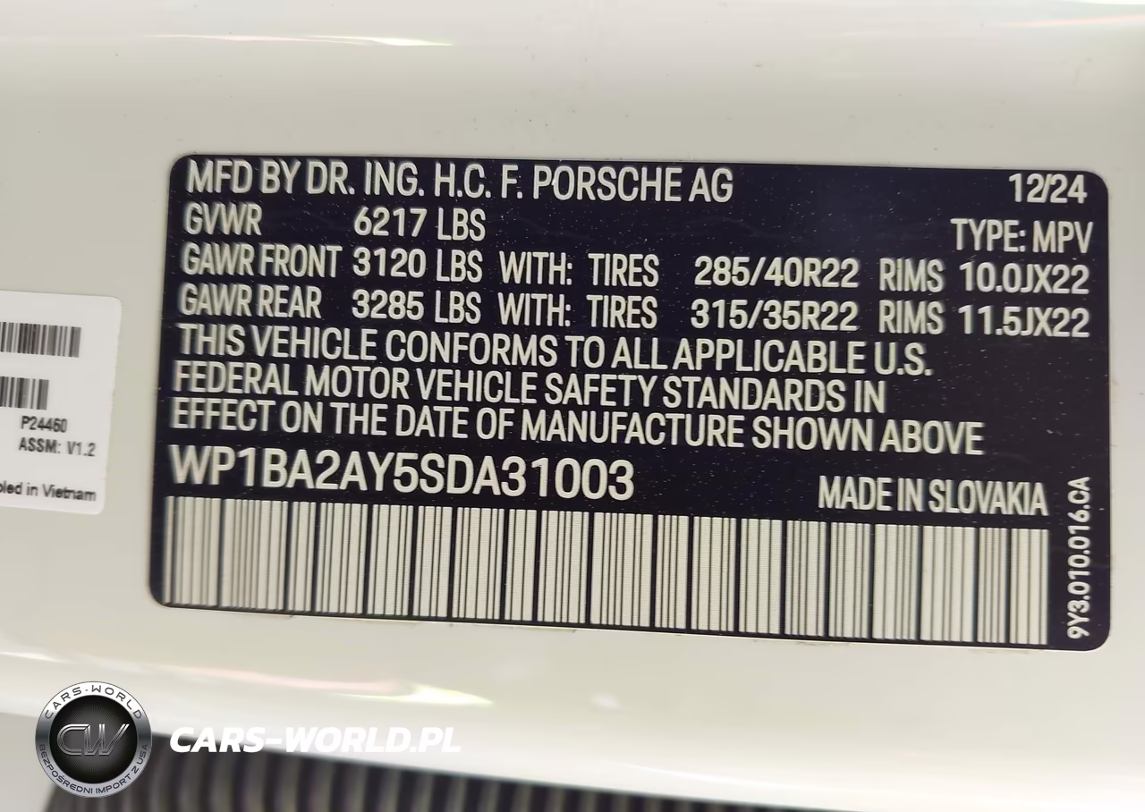 2025 Porsche Cayenne Coupe VIN:WP1BA2AY5SDA31003 - 9