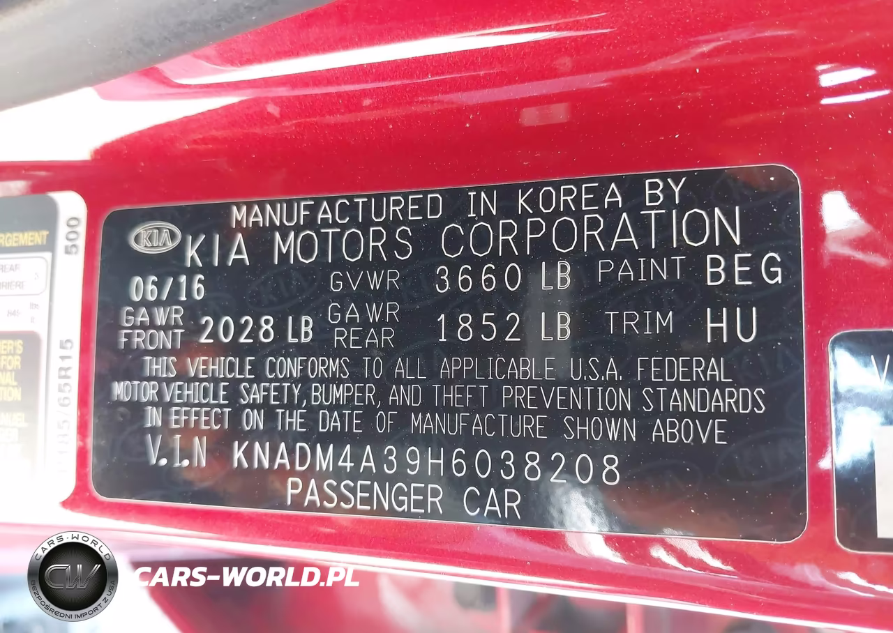 2017 Kia Rio Lx VIN:KNADM4A39H6038208 - 9