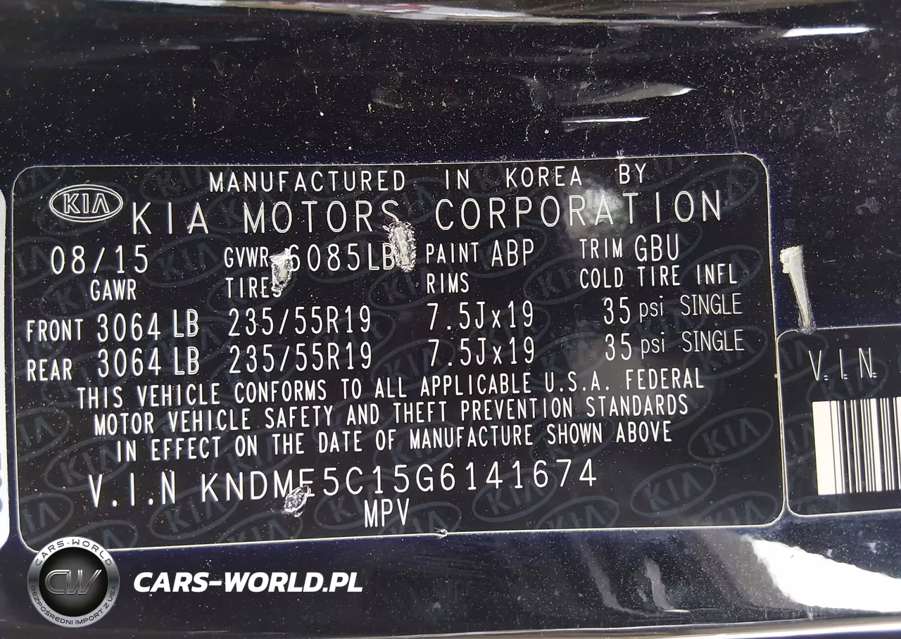 2016 Kia Sedona Sx Luxury VIN:KNDME5C15G6141674 - 9